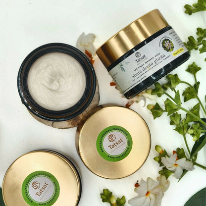 Tatsat Shata Dhauta Ghrita -100 Times Washed Desi Cow A2 Ghee Moisturizing Cream Infused with Rose Absolute Oil