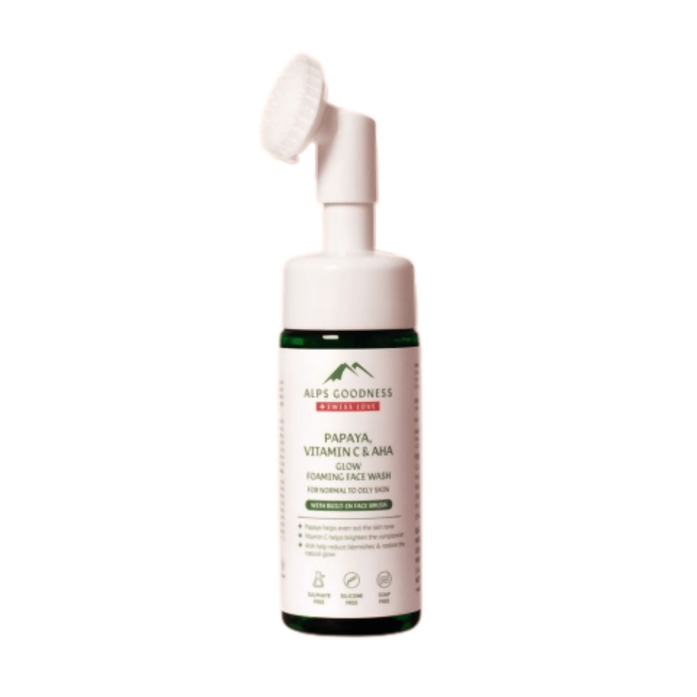 Alps Goodness Papaya, Vitamin C & AHA Glow Foaming Face Wash