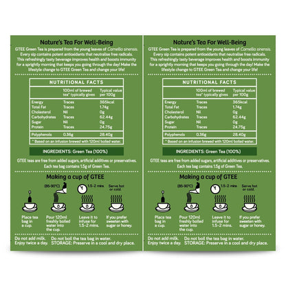 Gtee Green Tea Bags - Regular