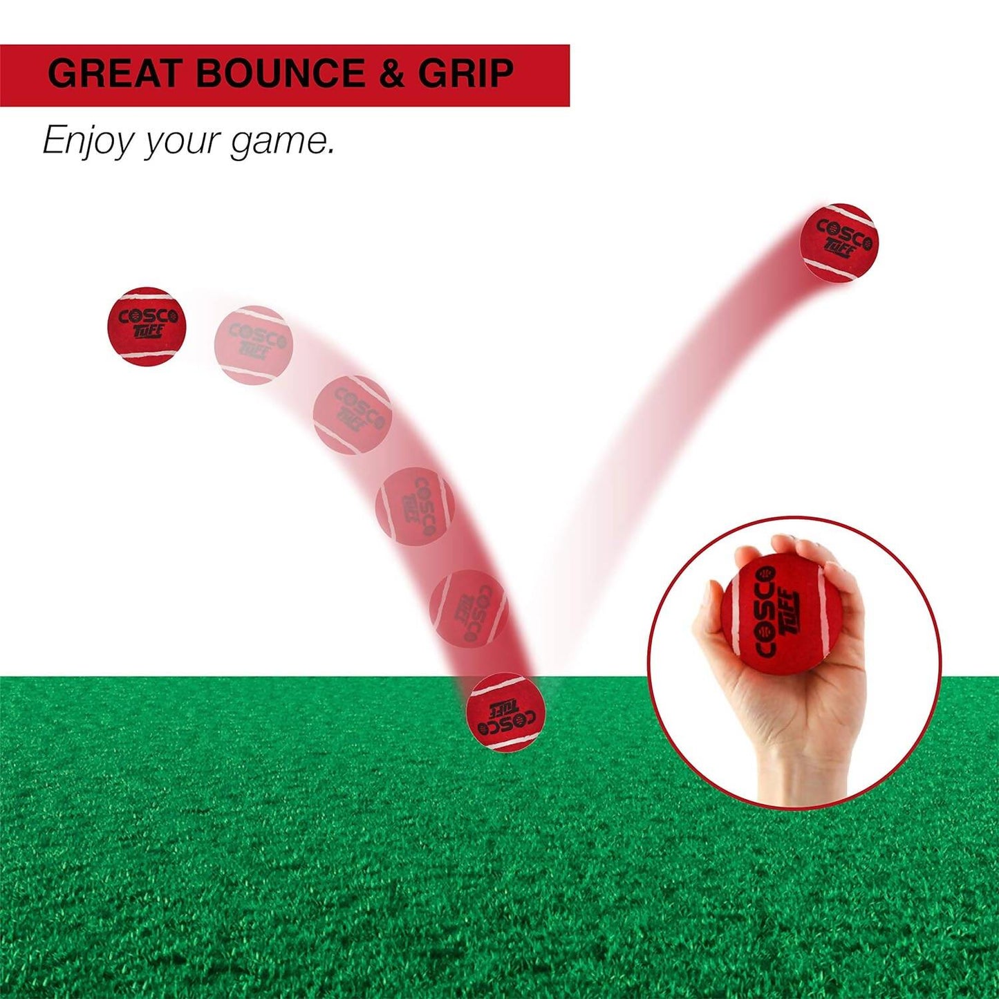 Cosco Tuff Heavy Weight Ball - Red (Pack of 6)