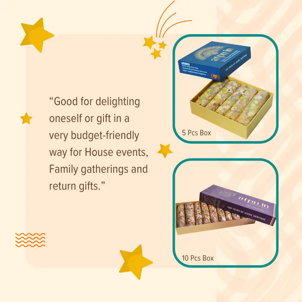 ATPU’s Traditional Dry Fruits Putharekulu with Sugar