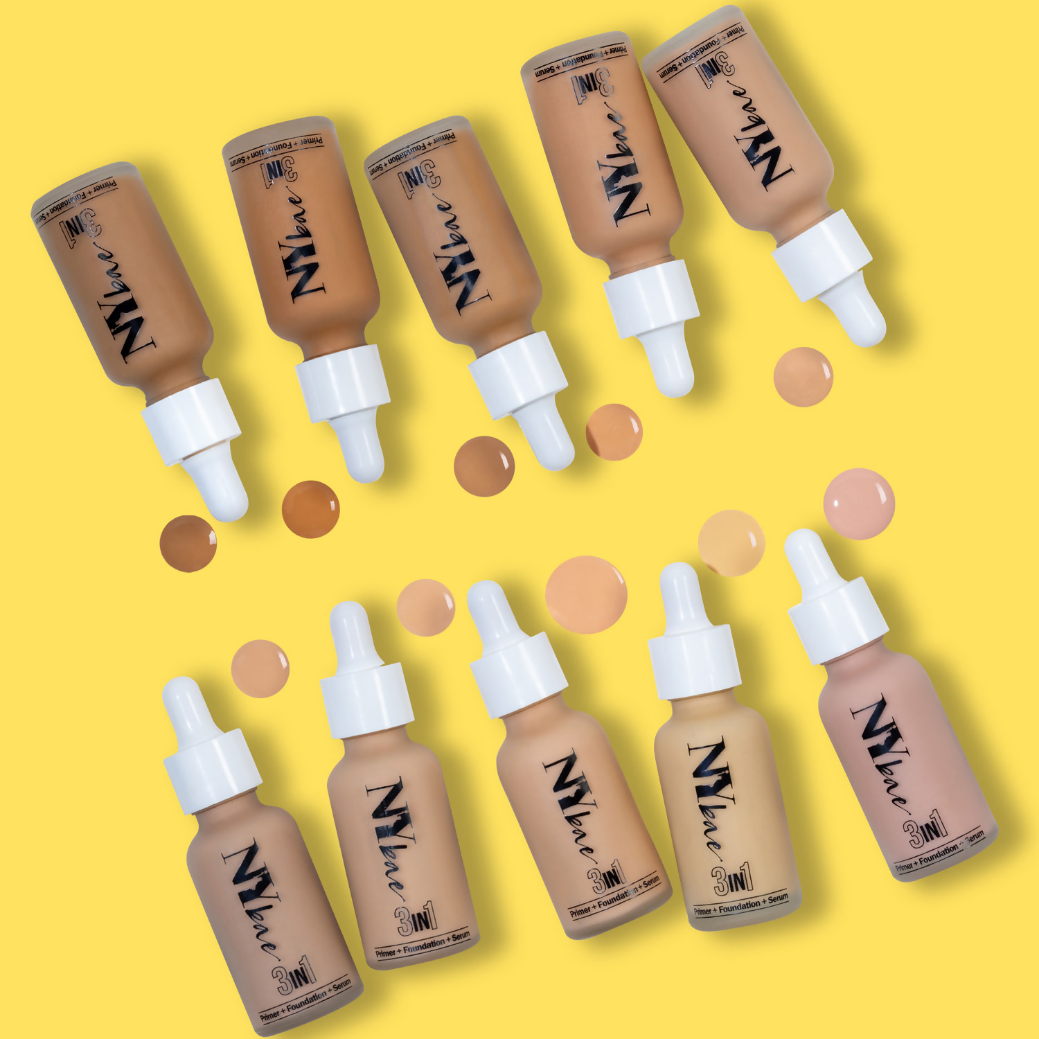 NY Bae 3 in 1 Serum Foundation with Primer Warm Milk 09