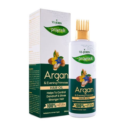 VI-JOHN Prakritik Argan & Evening Primrose Hair Oil