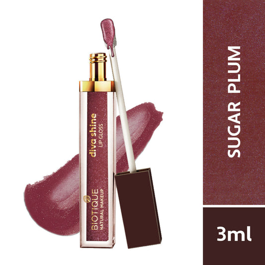 Biotique Diva Shine Lip Gloss - Sugar Pluma