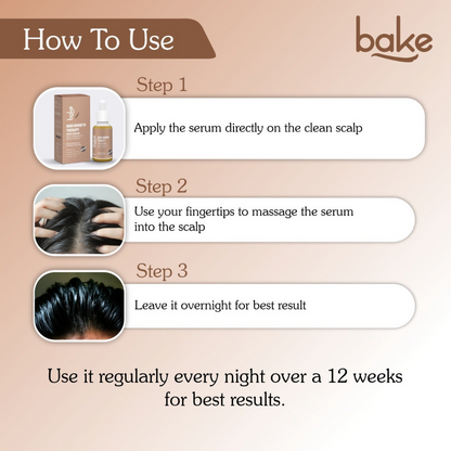 Bake Pure Rosemary Oil Hair Serum with Anagain & Biotin