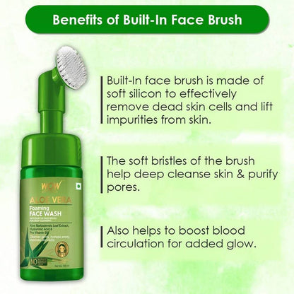 Wow Skin Science Aloe Vera Foaming Face Wash