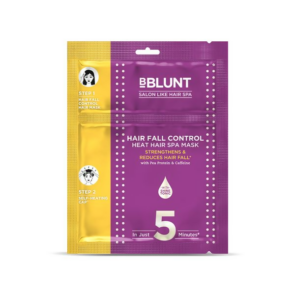 BBlunt Hair Fall Control Heat Hair Spa Mask with Pea Protein & Caffeine