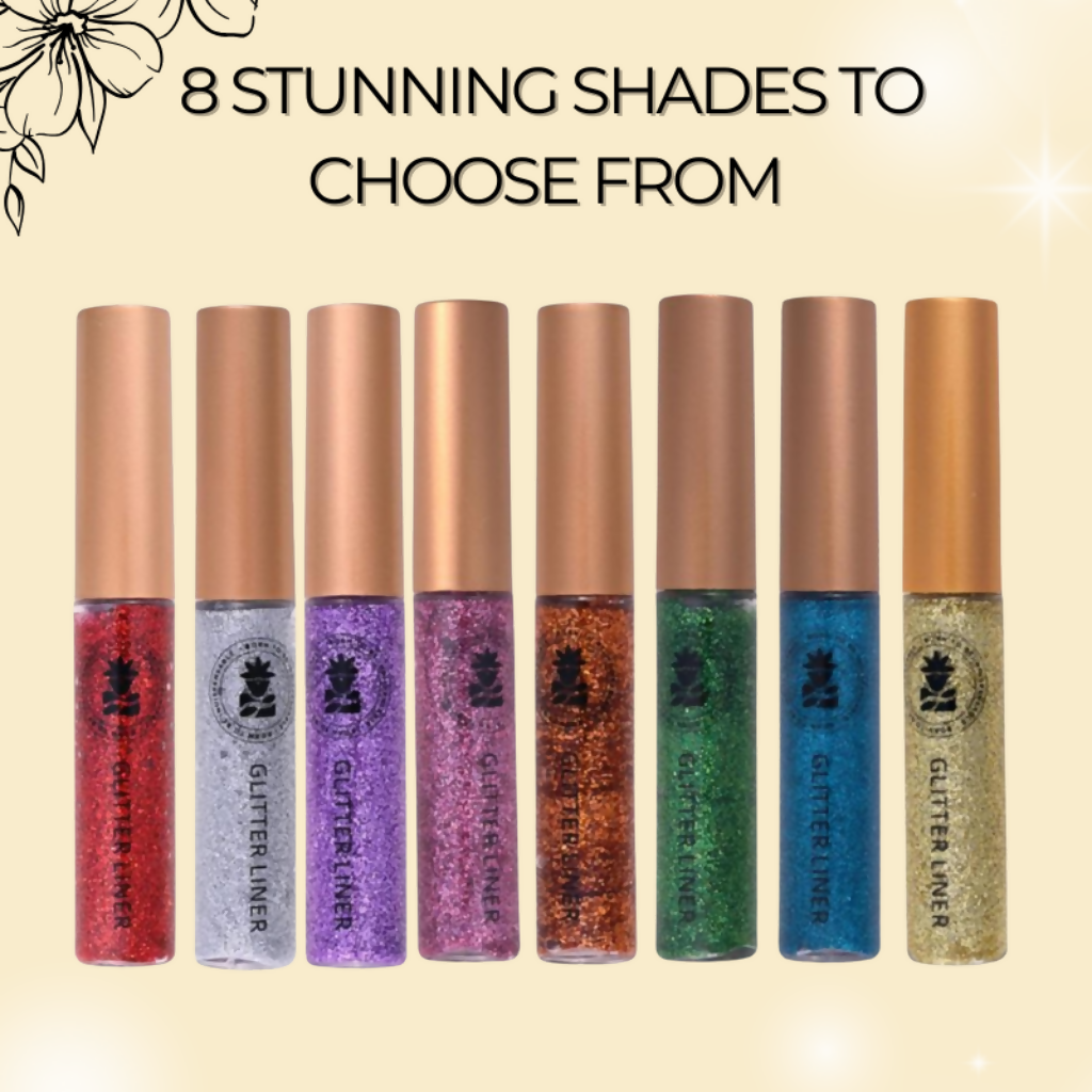 BOBI Glitter Eyeliner Purple Diamond Sparkle Finish