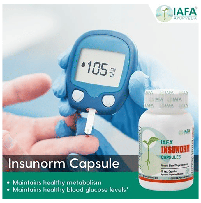 Iafa Ayuveda Insunorm Veg Capsules