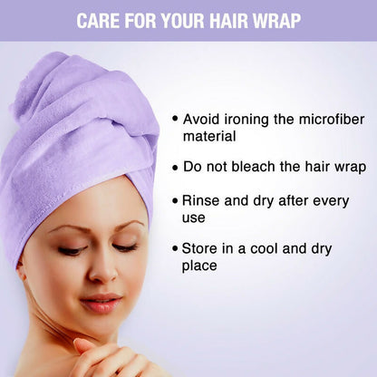 Nykaa Naturals Microfiber Hair Wrap for Frizz Free & Shiny Hair - Lavender