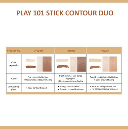 Etude House Play 101 Stick Contour Duo - 3 Natural