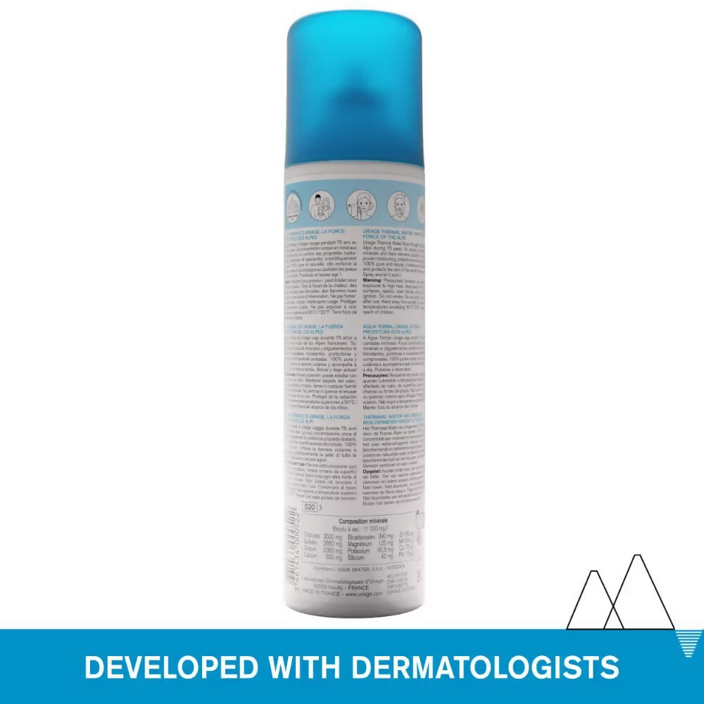Uriage Thermal Water Mineralized Face Toner Mist Pure Natural Hydrates Soothes Repairs Skin Barrier