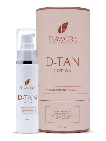 Flawora Anti-Grey Hair Serum, D-Tan Lotion and Gold Face Serum Combo