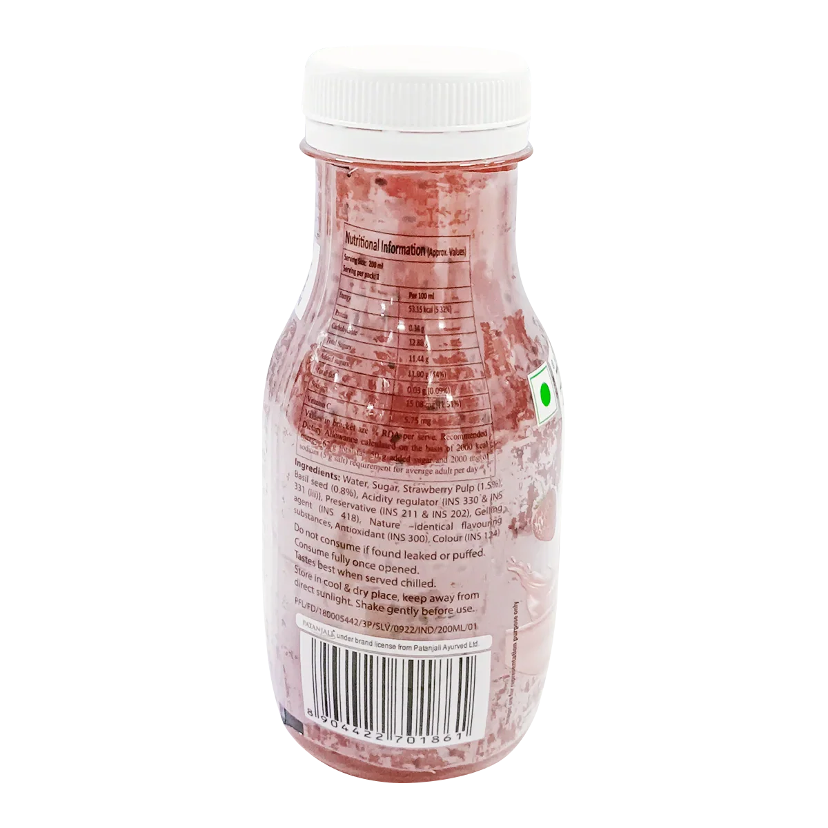 Patanjali Strawberry Basil Drink