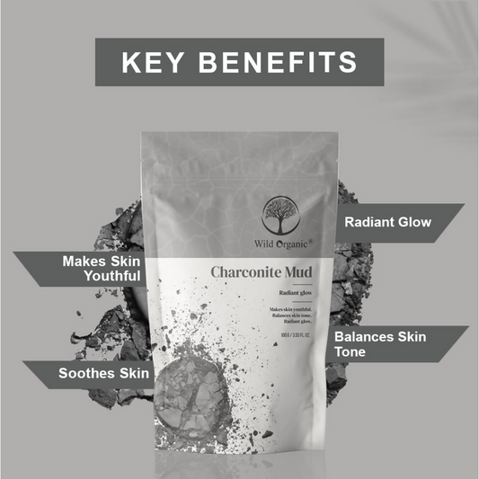Wild Organic Charconite Mud Radiant Glow Clay Powder