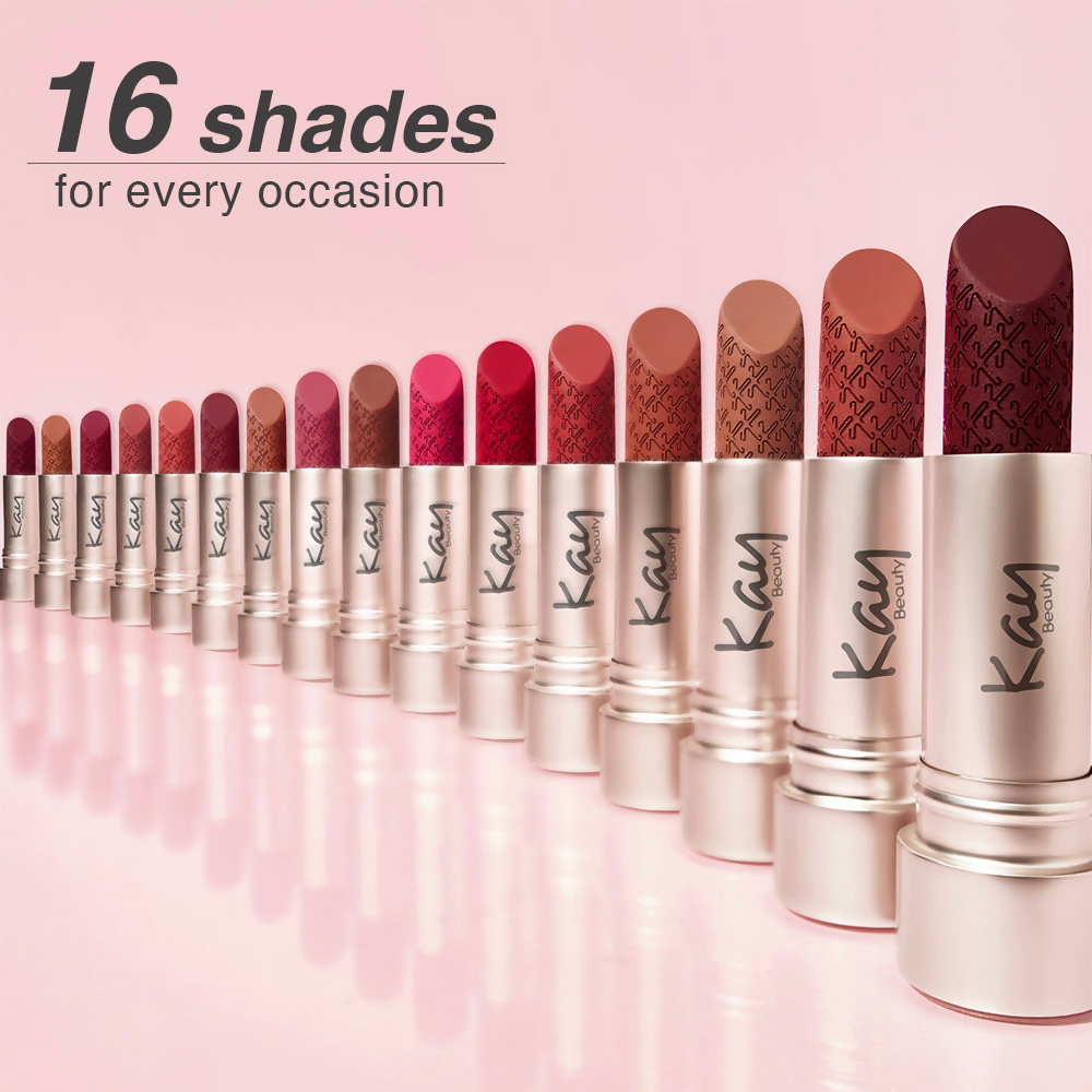 Kay Beauty Hydra Crème Hydrating Full Coverage Lipstick with Hyaluronic Acid- Sage