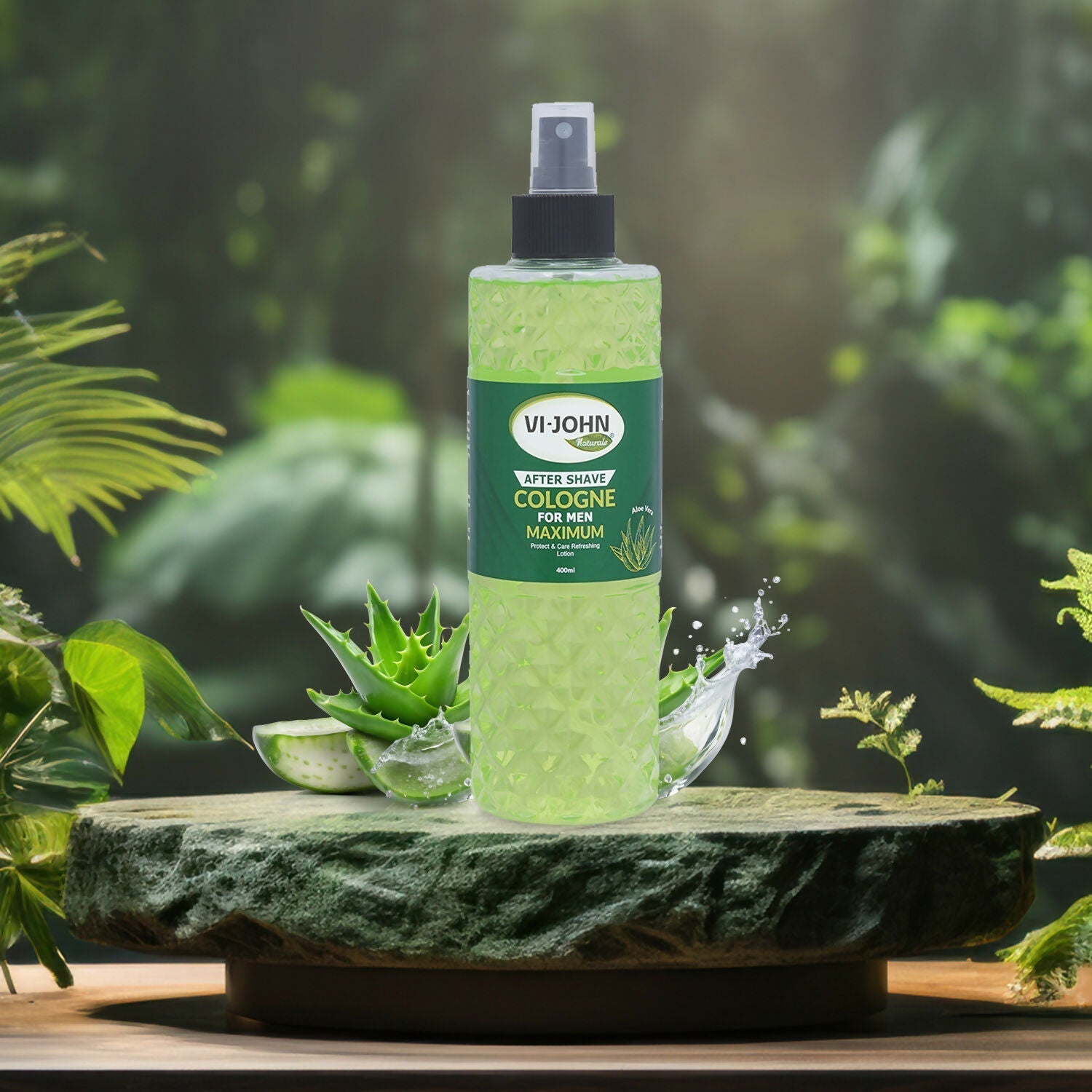 VI-JOHN Naturale After Shave Cologne For Man Maximum Protect & Care Refreshing Lotion