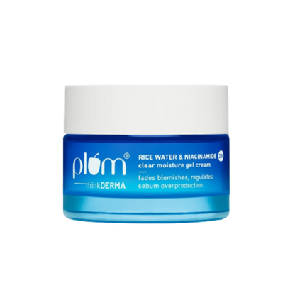 Plum Thinkderma 2% Niacinamide & Rice Water Clear Moisture Gel Cream