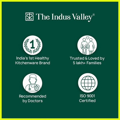 The Indus Valley CASTrong Cast Iron Cookware Set: Tawa+ Kadai, Kitchen Set for Home, Pre-seasoned, 100% Pure, Toxin-free, Induction, Tadka Pan
