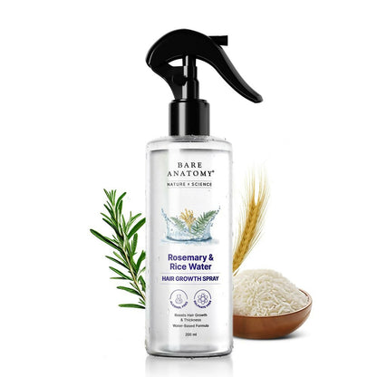 Bare Anatomy Rosemary & Rice Water Hair Growth Spray