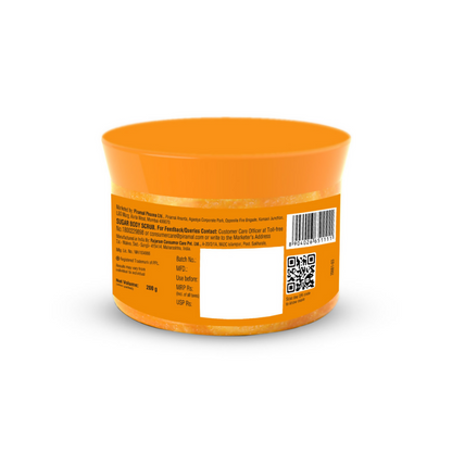Lacto Calamine Vitamin C Sugar Body Scrub, Mild Exfoliation+Glowing Skin Scrub