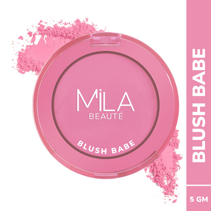 Mila Beaute Babe Blush Powder Blush - Candy Pink