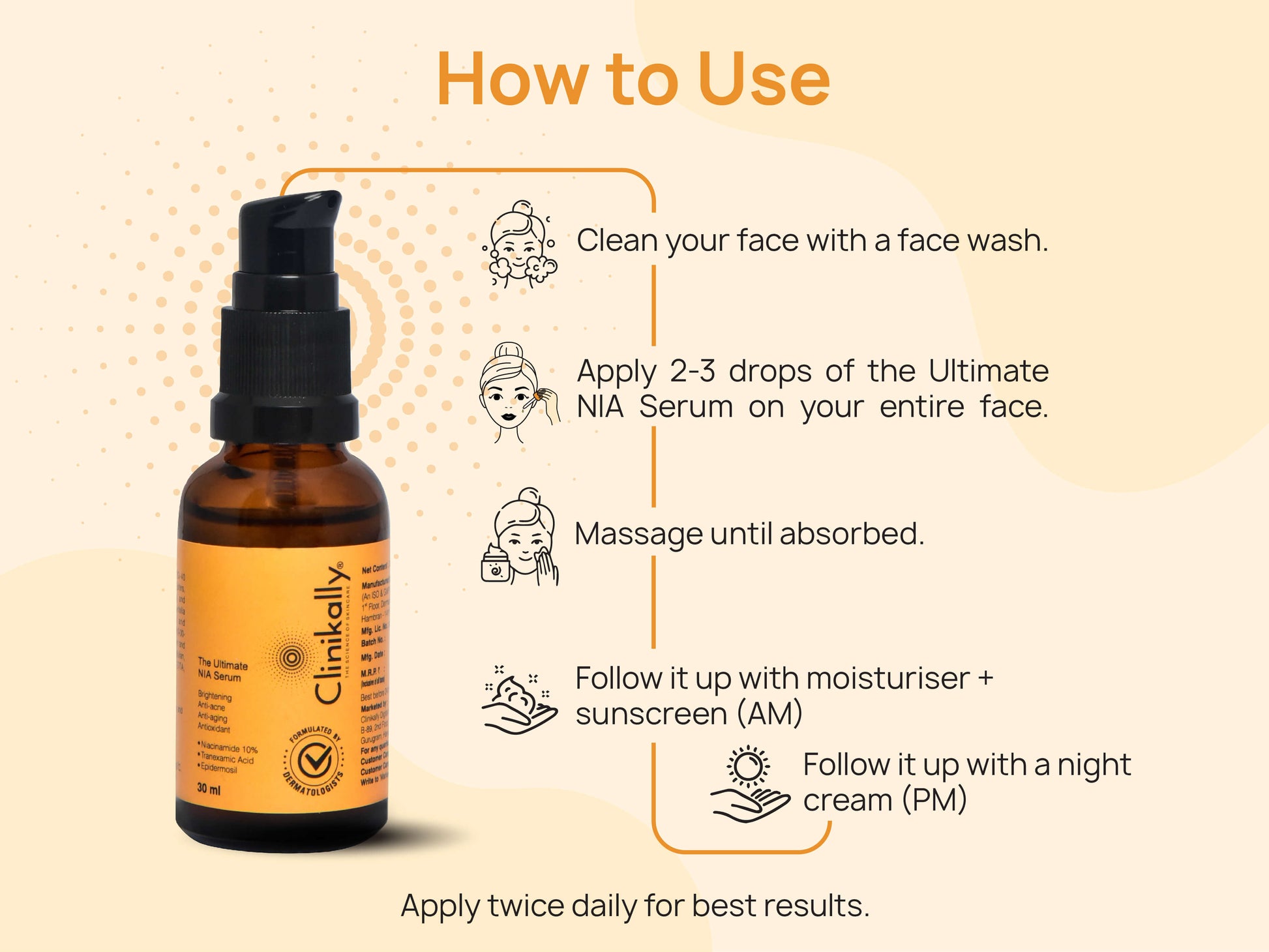 Clinikally The Ultimate NIA Serum + Pigment Corrector Cream