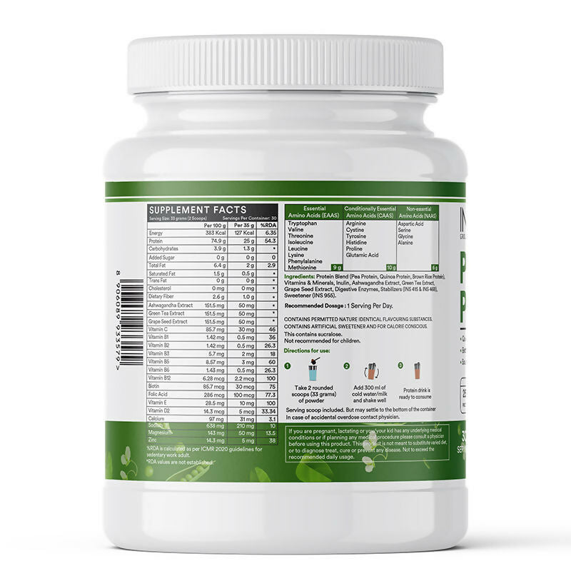 Inlife Plant Protein Powder Cookies & Cream