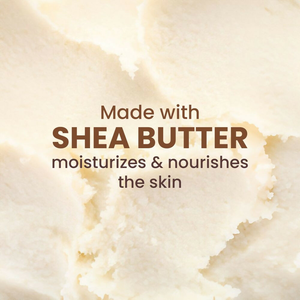 Wild Oak Candid Lemon Shea Butter Sugar Scrub with Niacinamide, Vegan Collagen & Peptides For Tan Removal & Smooth Skin