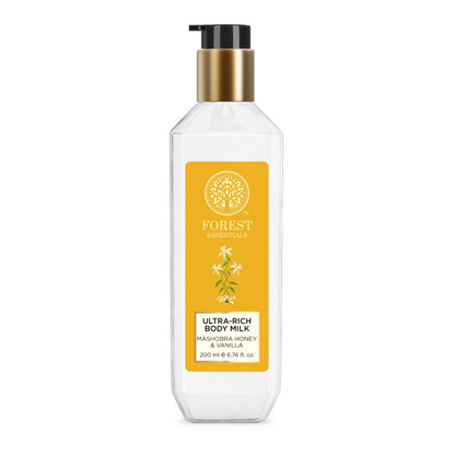 Forest Essentials Ultra Rich Body Milk Mashobra Honey & Vanilla Body Lotion