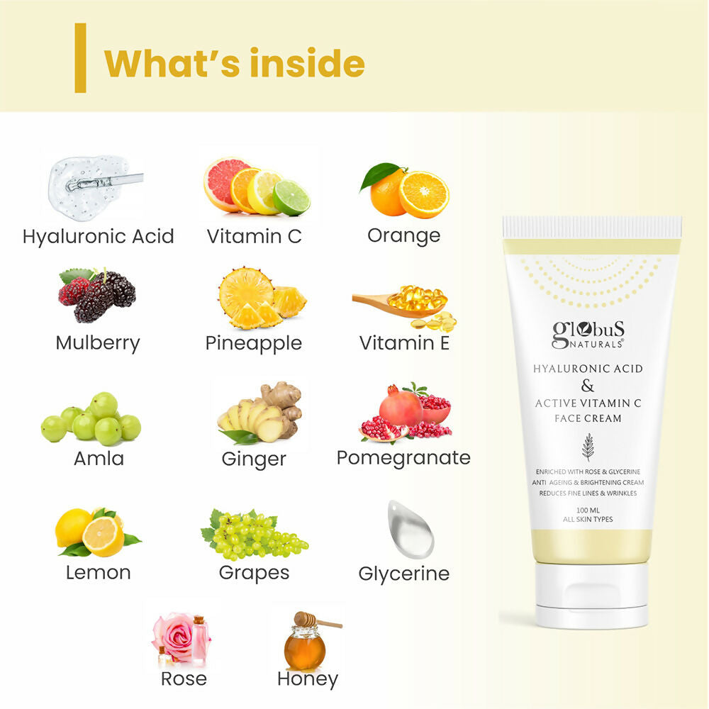 Globus Naturals Revival Diamond Face Cream, Suitable For All Skin Types