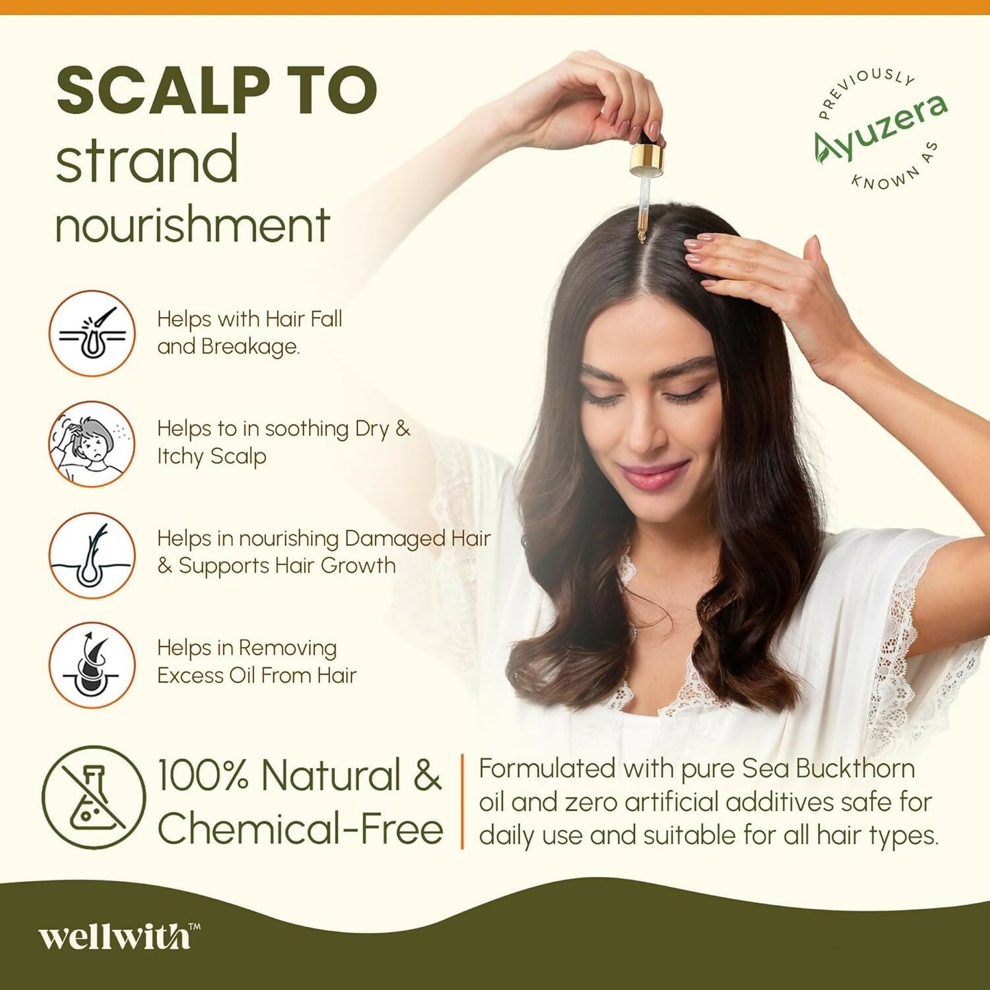 Wellwith Sea Buckthorn Berry Oil Face & Hair Serum
