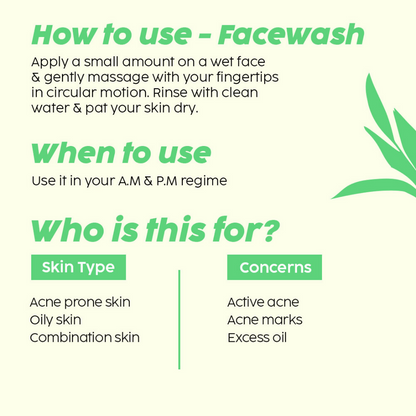 PLIX The Plant Fix Jamun Active Acne Regime With Cleanser, Body Wash & Moisturizer