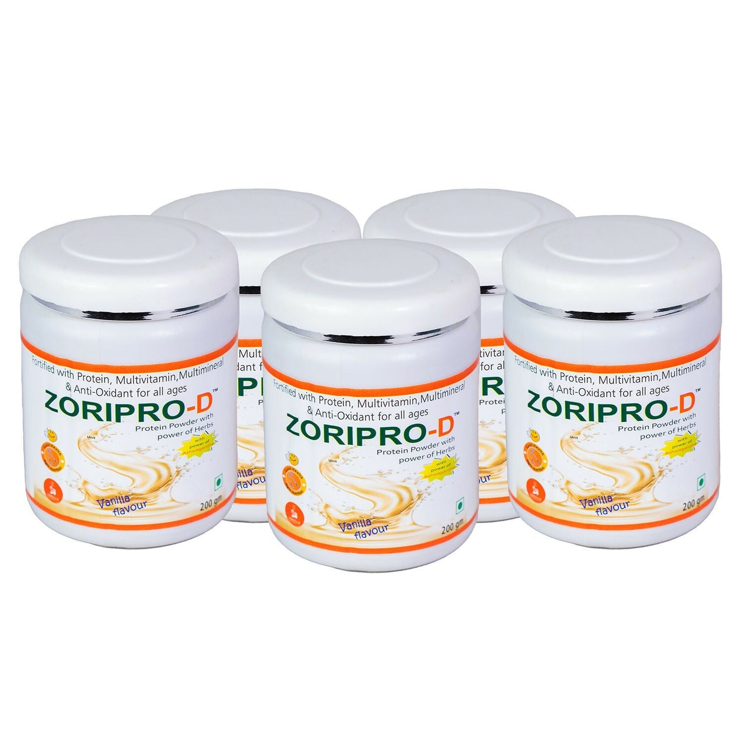 Zorilla Life Science Zoripro-D Protein Powder - Vanilla I Fortified with Protein I Multivitamin I Multimineral I Protein Powder with power of Herbs I Milk Protein with Power of Ashwagandha