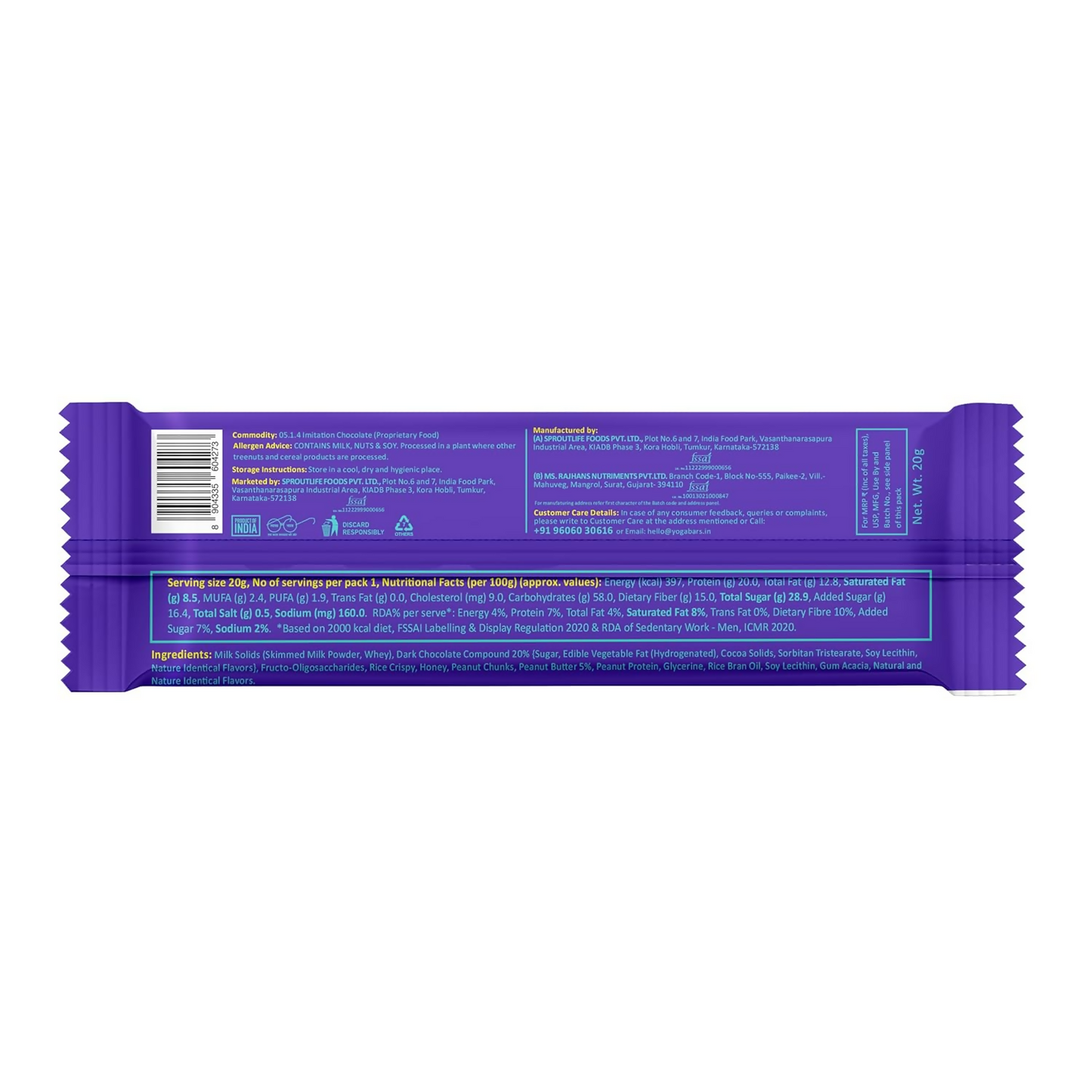 Yoga Bar Protein Variety Pack Protein Bars Protein Choco Peanut Butter Minis Bar