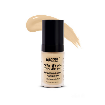 Recode HD Luminous Matte Foundation - 01 India