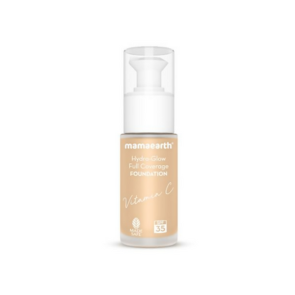 Mamaearth Hydra-Glow Full Coverage Foundation With Vitamin C & Turmeric - Beige Glow