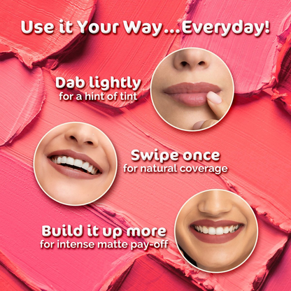Mamaearth Creamy Matte Long Stay Lipstick - Rose Nude