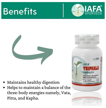 Iafa Ayuveda Triphala Veg Capsules