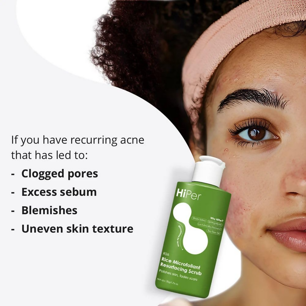 HiPer Skin Rice Microfoliant Resurfacing Face Scrub