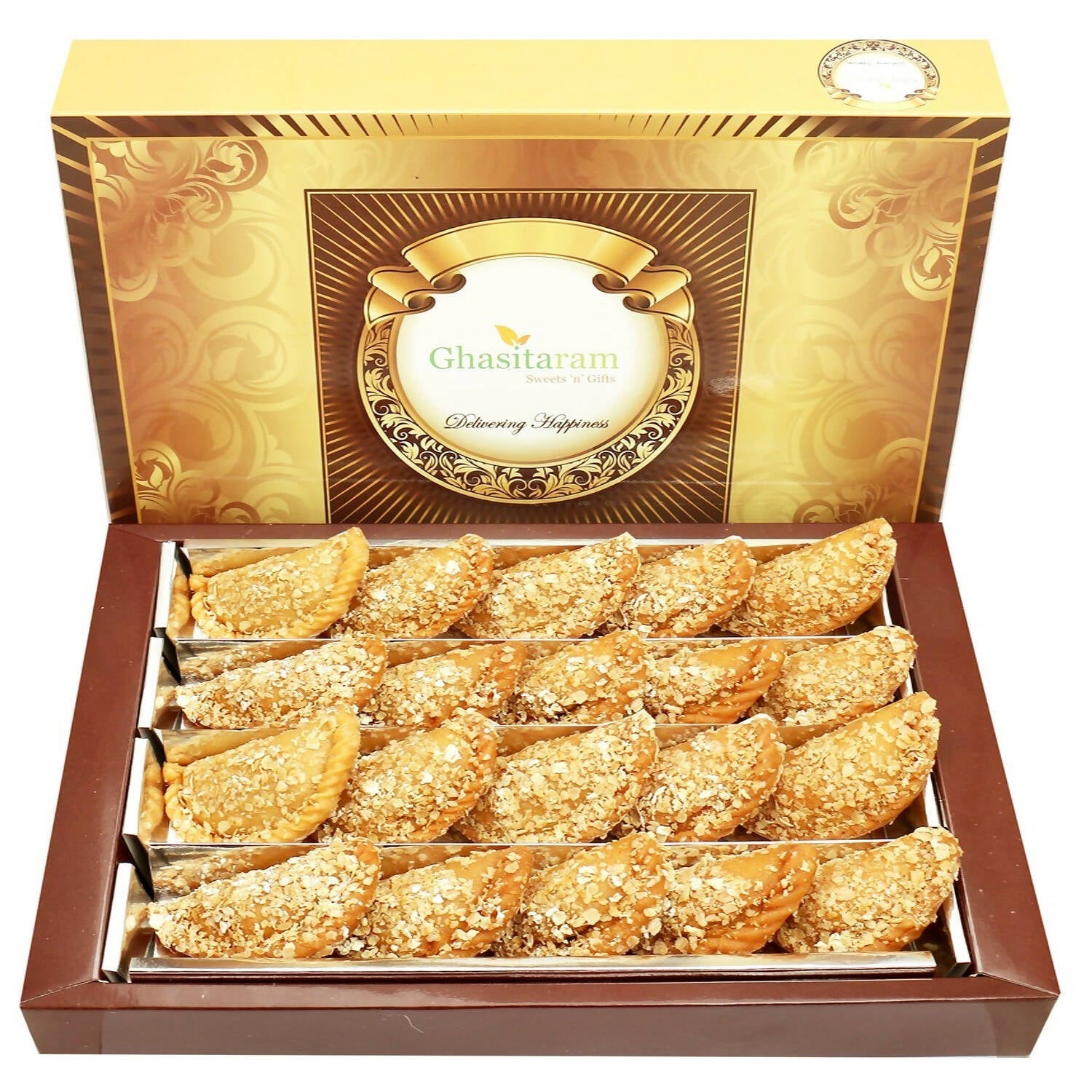 Ghasitaram Holi Sweets - Roasted Oats Gujiya