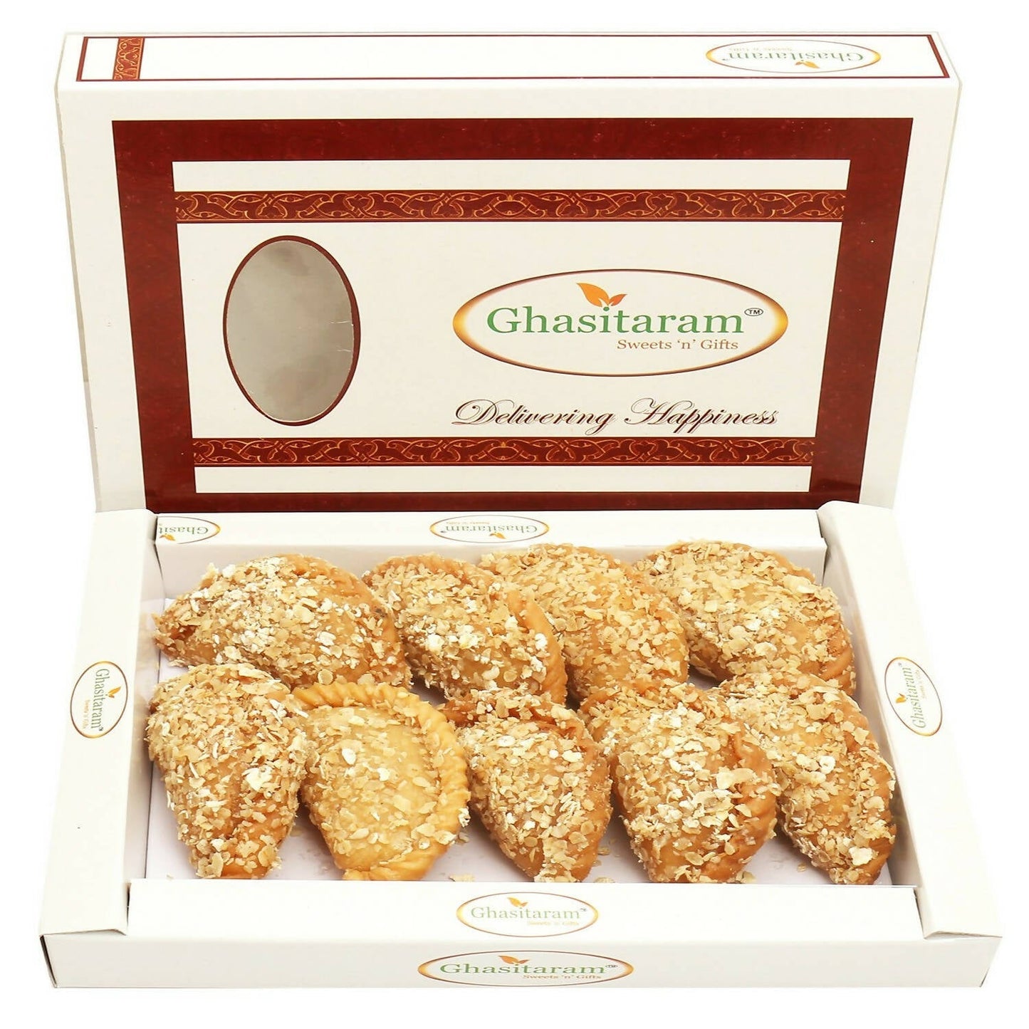Ghasitaram Holi Sweets - Roasted Oats Gujiya