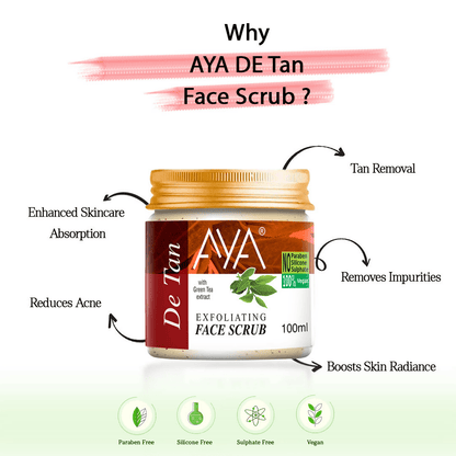 AYA Detan Exfoliating Face Scrub