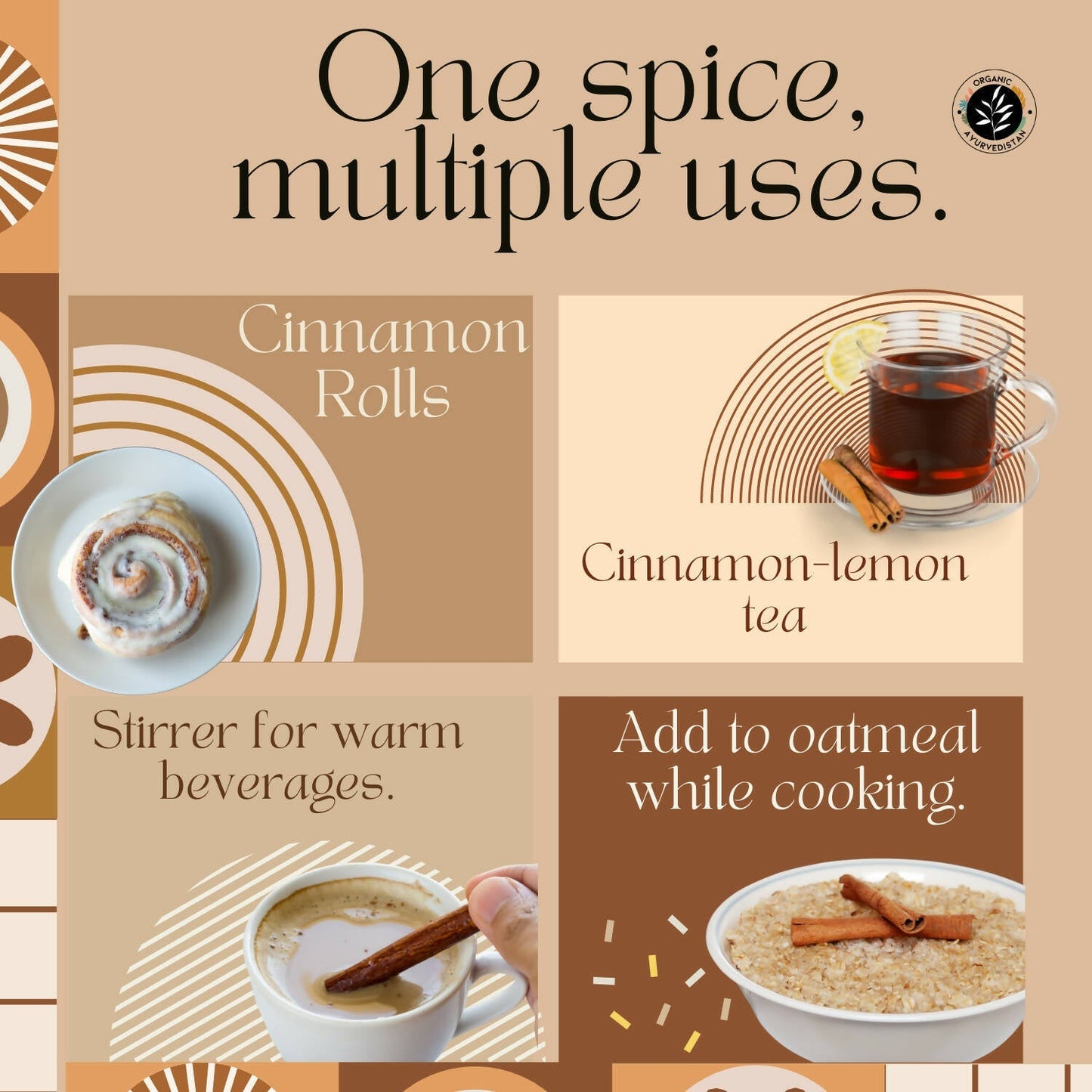Organic Ayurvedistan Cassia Cinnamon Sticks