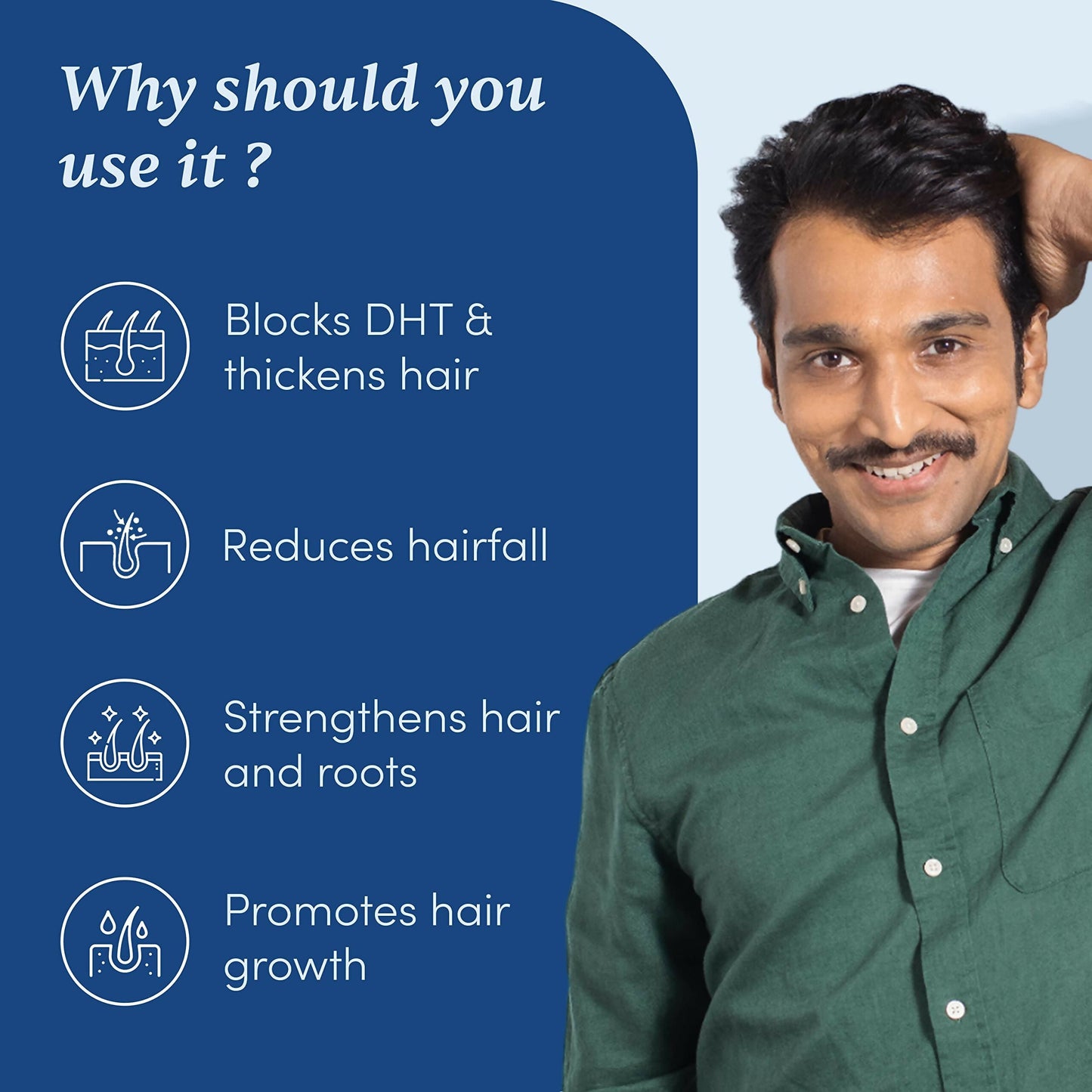 Man Matters Hair Growth Combo - Biotin Hair Gummies & Advanced Hair Serum