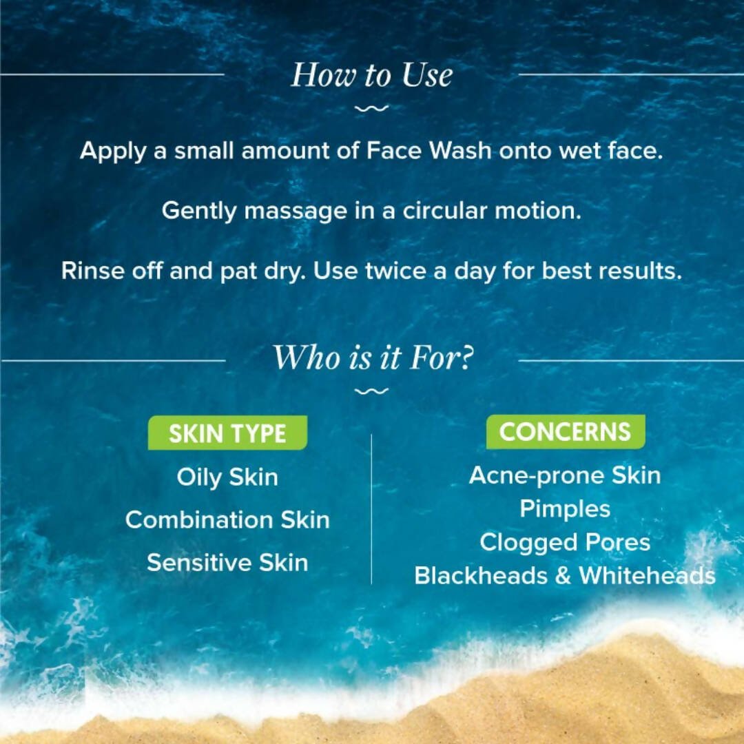 Aqualogica Clear+ Smoothie Face Wash with Green Tea & Hyaluronic Acid, Facial Cleanser for Men & Women