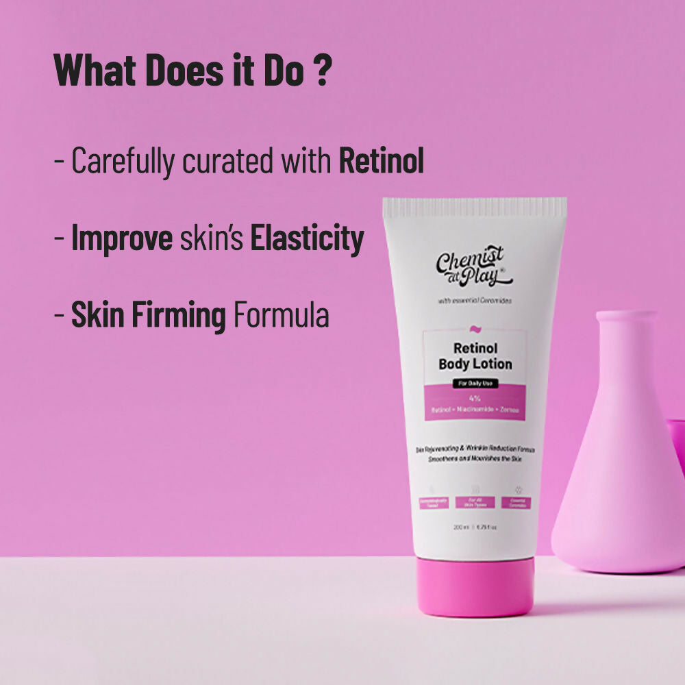 Chemist At Play Retinol Anti-Aging Body Lotion + Exfoliating Body Scrub Combo