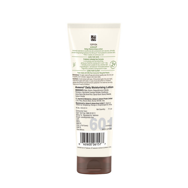 Aveeno Daily Moisturising Lotion - Natural Oat Body Moisturizer